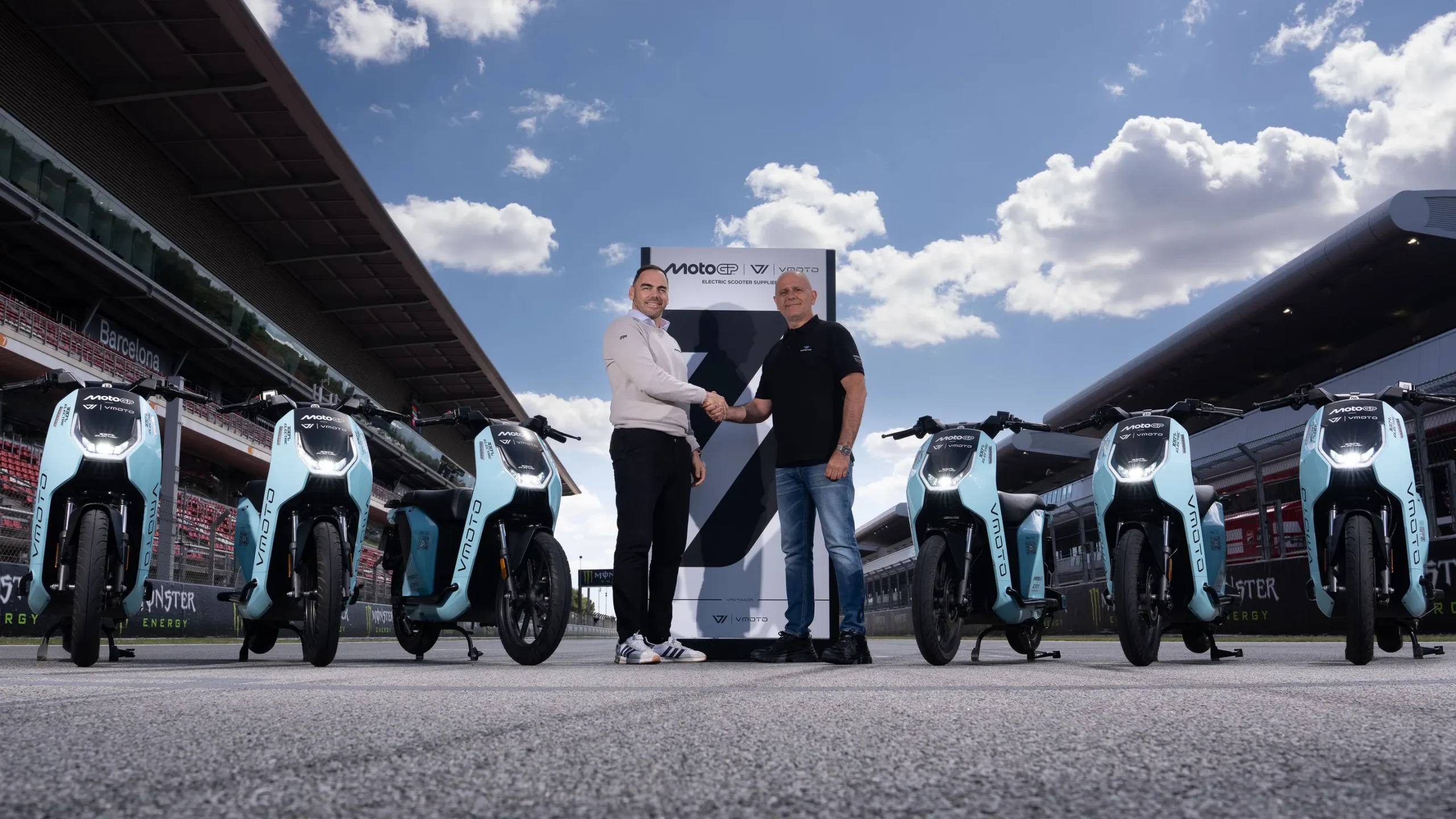 Global electric vehicle company Vmoto (ASX: VMT) has today announced an exciting new partnership with MotoGP, bringing three special‑edition MotoGP electric scooters to fans around the world.