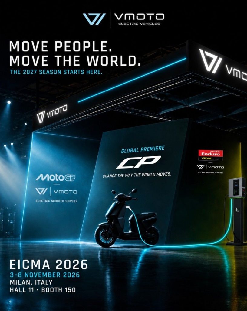 At EICMA, Vmoto will set the stage for 2027 with a vision built around innovation, performance, and a smarter way to move.