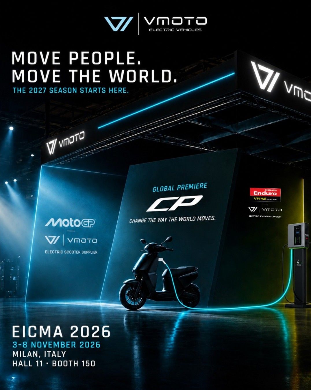 At EICMA, Vmoto will set the stage for 2027 with a vision built around innovation, performance, and a smarter way to move.