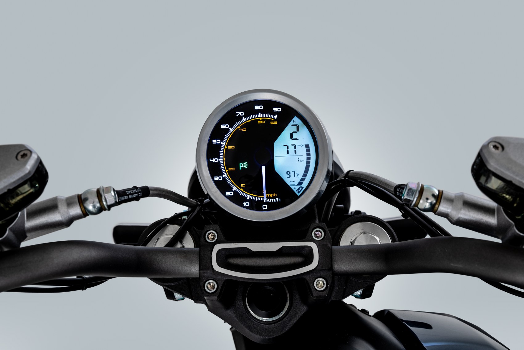 Super Soco TC electric motorcycle digital dash display unit
