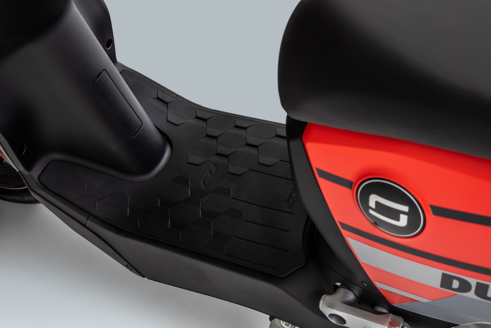 Super Soco CUx electric scooter footwell
