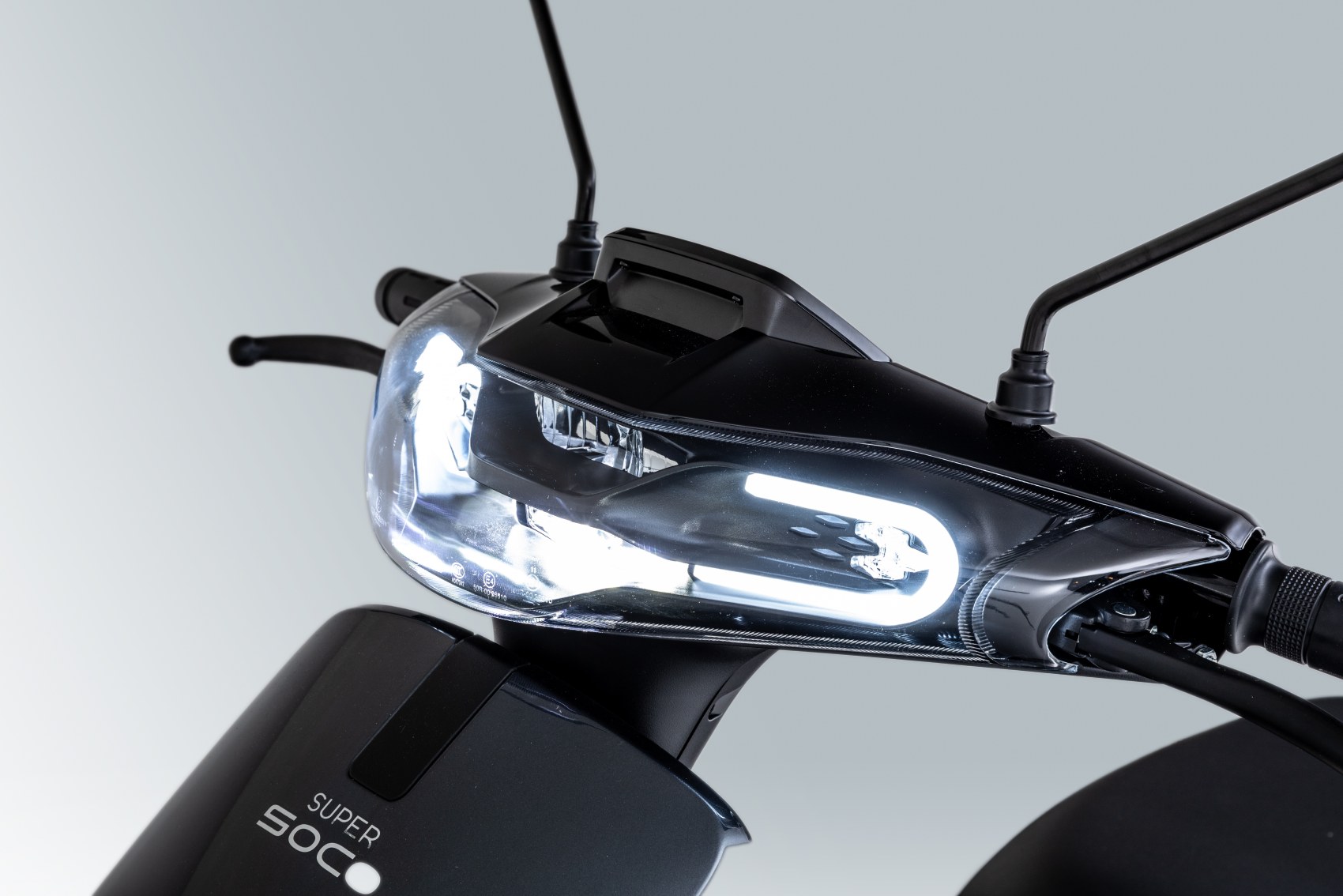 Super Soco CUx electric scooter headlight