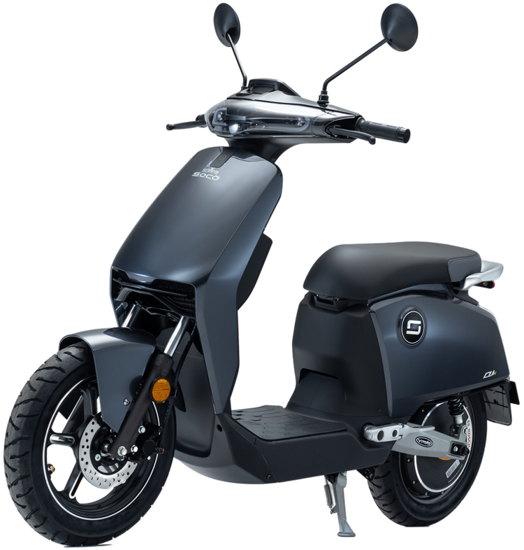Super Soco CUx electric scooter front three quarter
