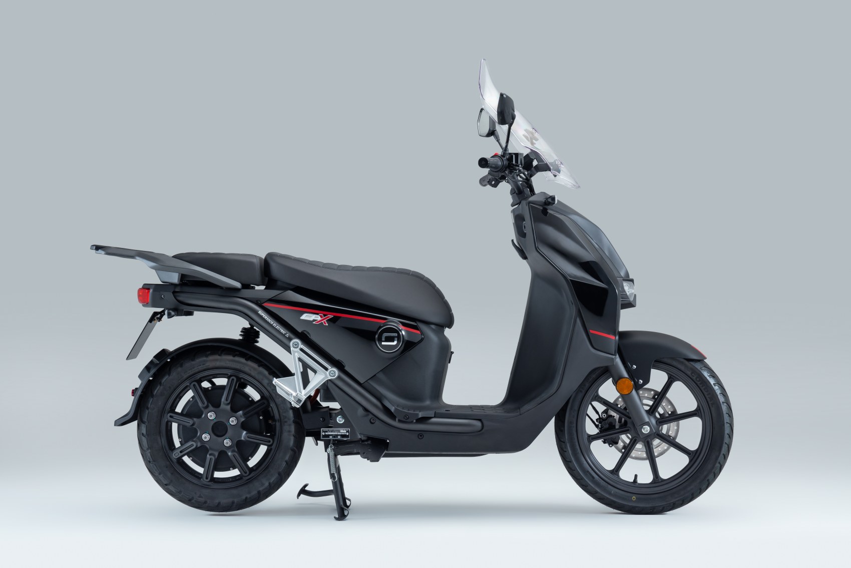 Super Soco CPx electric scooter side profile image
